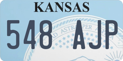 KS license plate 548AJP