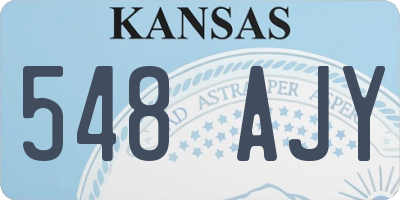 KS license plate 548AJY