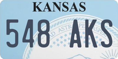 KS license plate 548AKS