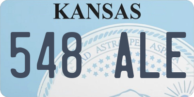 KS license plate 548ALE