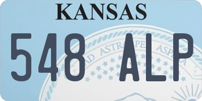 KS license plate 548ALP