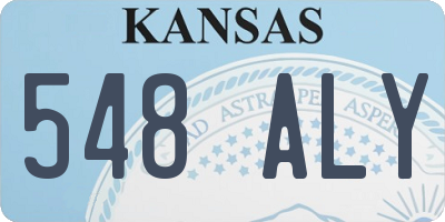KS license plate 548ALY