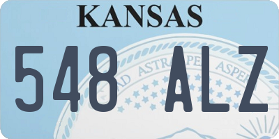 KS license plate 548ALZ