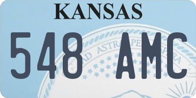 KS license plate 548AMC
