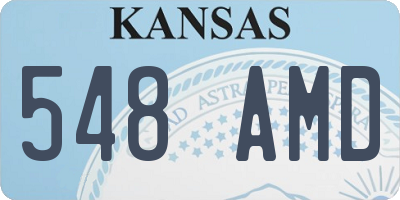 KS license plate 548AMD