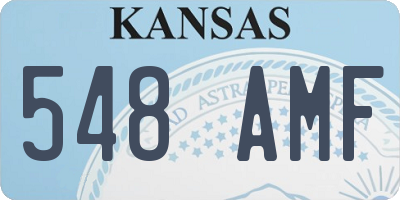 KS license plate 548AMF