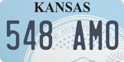 KS license plate 548AMO