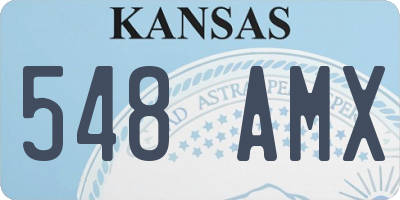 KS license plate 548AMX