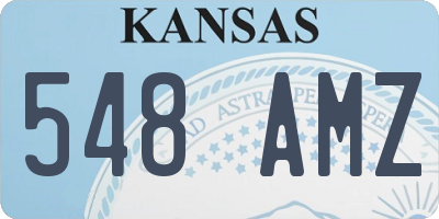 KS license plate 548AMZ