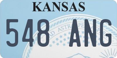 KS license plate 548ANG