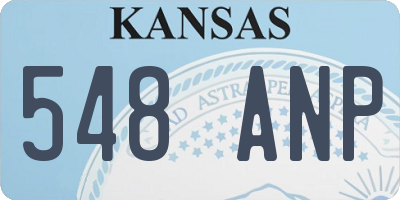 KS license plate 548ANP