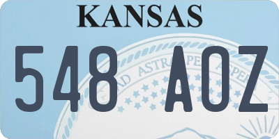 KS license plate 548AOZ