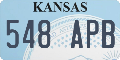 KS license plate 548APB