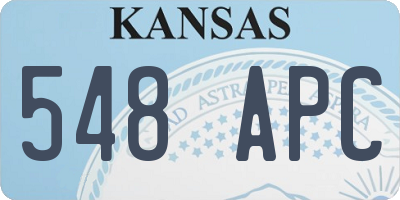 KS license plate 548APC