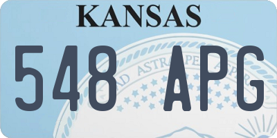 KS license plate 548APG