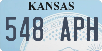 KS license plate 548APH