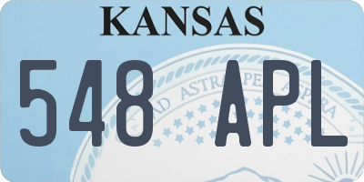 KS license plate 548APL