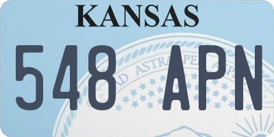 KS license plate 548APN