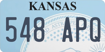 KS license plate 548APQ