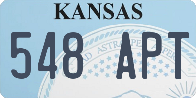KS license plate 548APT