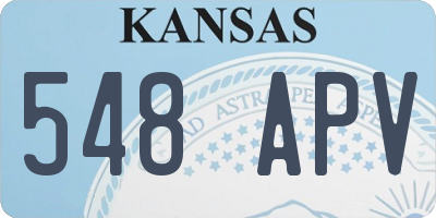 KS license plate 548APV