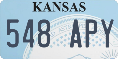 KS license plate 548APY