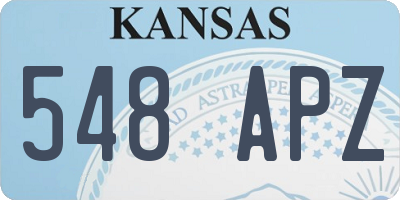 KS license plate 548APZ