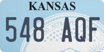 KS license plate 548AQF