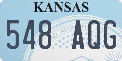 KS license plate 548AQG
