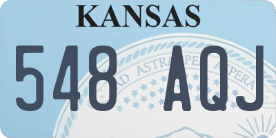 KS license plate 548AQJ