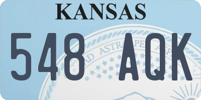 KS license plate 548AQK
