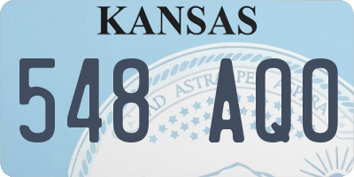 KS license plate 548AQO