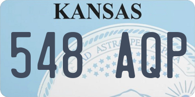 KS license plate 548AQP
