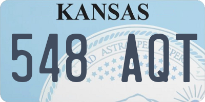 KS license plate 548AQT