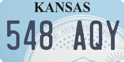 KS license plate 548AQY