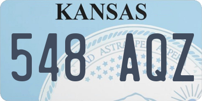 KS license plate 548AQZ