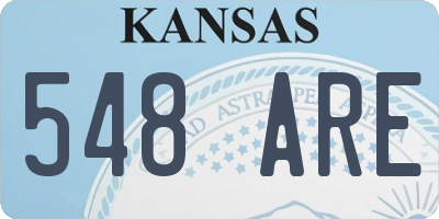 KS license plate 548ARE