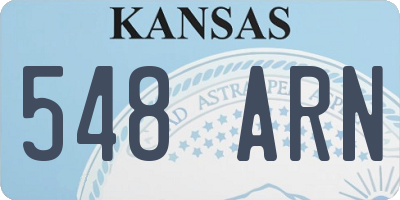 KS license plate 548ARN