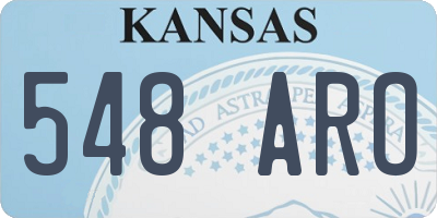 KS license plate 548ARO