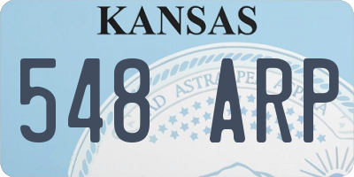 KS license plate 548ARP