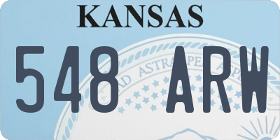 KS license plate 548ARW