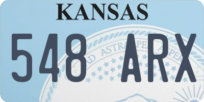 KS license plate 548ARX
