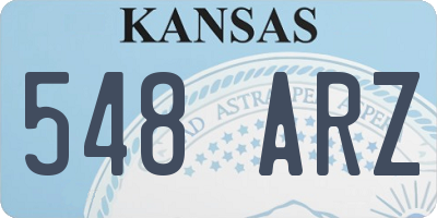 KS license plate 548ARZ