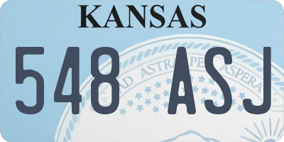 KS license plate 548ASJ