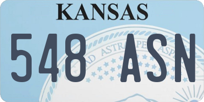 KS license plate 548ASN