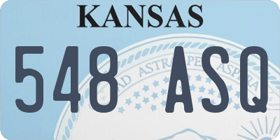 KS license plate 548ASQ