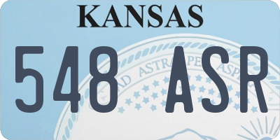 KS license plate 548ASR