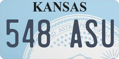 KS license plate 548ASU