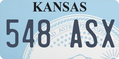 KS license plate 548ASX