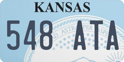 KS license plate 548ATA